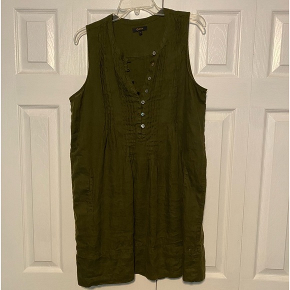 100% European Linen Sleeveless Swing Dress - Picture 8 of 8